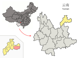 Contea di Zhenxiong – Mappa