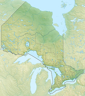 Voir sur la carte topographique de l'Ontario