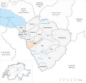 Poziția localității Aigle, Elveția