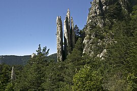 Glandage (Drôme), les Sucettes de Borne