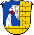 Löwenkopf als Wasserspeier eines Brunnens (Wappen von Diedenshausen)