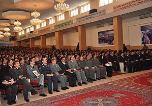 New graduates sitting at the Afghan Ministry of Interior