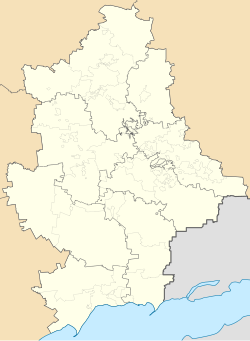 Sieverne is located in Donetsk Oblast