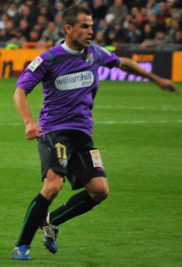 Duda in 2010 als speler van Málaga