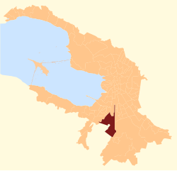 Pulkovsky meridian Municipal Okrug on the 2006 map of St. Petersburg