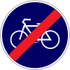 End of bicycles only