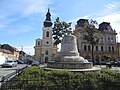 Română: Clopotul libertății din Piața Traian Deutsch: Freiheitsglocke im Trajansplatz