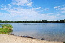 Staw Morawa, będący częścią kompleksu stawów Szopienice-Borki