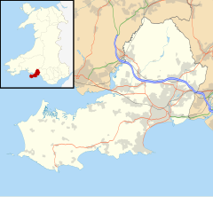 Kilvey Hill transmitting station is located in Swansea