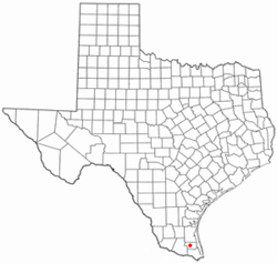 Location of Raymondville, Texas