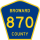 County Road 870 marker