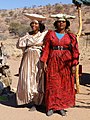 * Nomination Traditionally dressed Herero ladies near Uis, Namibia. -- Lycaon 23:59, 8 August 2007 (UTC) * Promotion Message to the Lady in Red: don't forget to tie up your shoes ;-) -- MJJR 21:08, 9 August 2007 (UTC)