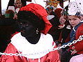 Zwarte Piet with children