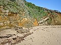 Falaise en arrière de la plage du Bas-Pouldu.