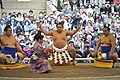 靖国神社奉納大相撲 土俵入り（2017年4月17日撮影）