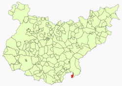 Location in Badajoz