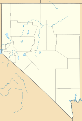 Map showing the location of Tule Springs Fossil Beds National Monument