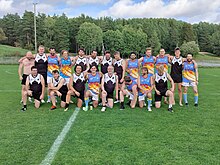 Helsinki Heatseekers and Turku Dockers teams on the August 24th match held in Turku