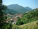 Vista panoramica del paese di Borgo a Mozzano