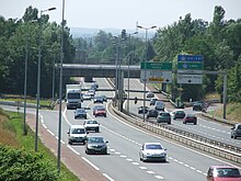 La rocade nord du Mans.