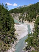 Vue du val dal Spöl.