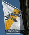 Flagge des Südschleswigschen Vereins in Flensburg