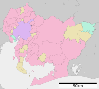 大樹寺の位置（愛知県内）