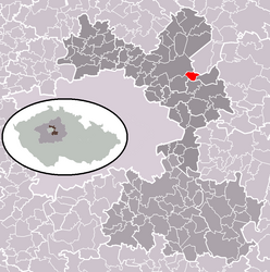 Nový Vestec – Mappa