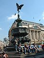 The Shaftesbury Memorial in Piccadilly Circus