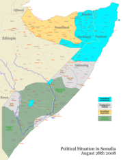 Sytuacja polityczna w Somalii na dzień 28 sierpnia 2008