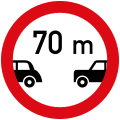 Minimum safe distance