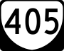 State Route 405 marker