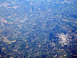 Aerial view o Palombara Sabina