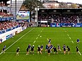 Lancer en touche des Françaises au stade Pierre Fabre.