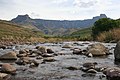 Perani semulajadi di Banjaran Drakensberg, KwaZulu-Natal, Afrika Selatan