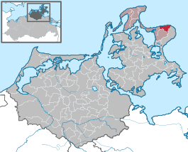 Beliggenhed i Landkreis Vorpommern-Rügen