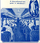 The interior of a coach car.