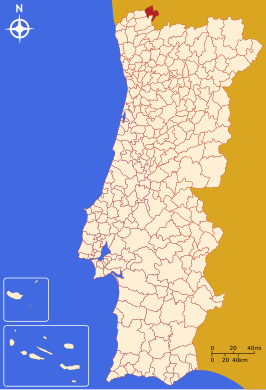 Locatie van Melgaço