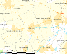 Mapa obce Achenheim