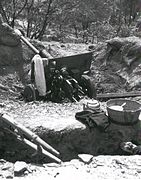 A North Korean ZiS-3 captured by United Nations forces during the Incheon Landings in mid-September 1950.