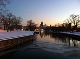 Downtown from Lincoln Park at dusk