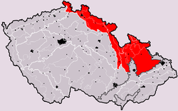 Krkonošsko-jesenická subprovincie v rámci Česka