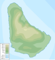 Topographical map of Barbados