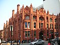 The Bell Edison Telephone Building at 17 & 19 Newhall Street, a 1896 Victorian terracotta structure in Birmingham, England, now offices for architects, May 2006.