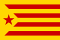 Estelada vermella de Cataluña.