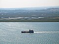 Le fleuve à Ayamonte, près de l'embouchure, et la rive portugaise.