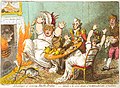 In Vantaggi di indossare abiti in mussola! (1802), James Gillray sottolineò satiricamente un pericolo della mussola non trattata: la sua infiammabilità.