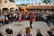 Een piñata in een Duits amusementspark