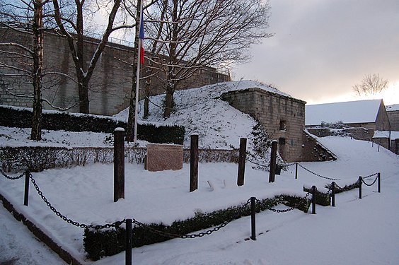 Memorial at the Citadel of Besançon to the Resistance fighters executed on 26 September 1943