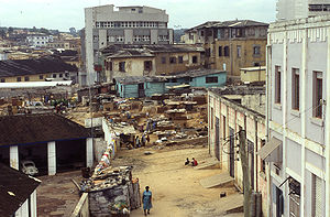 Cảnh phố ở Sekondi-Takoradi